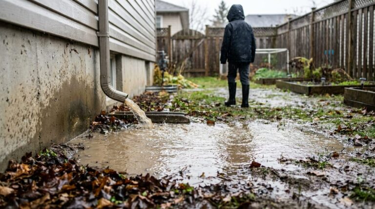 How to fix standing water in your yard after a storm