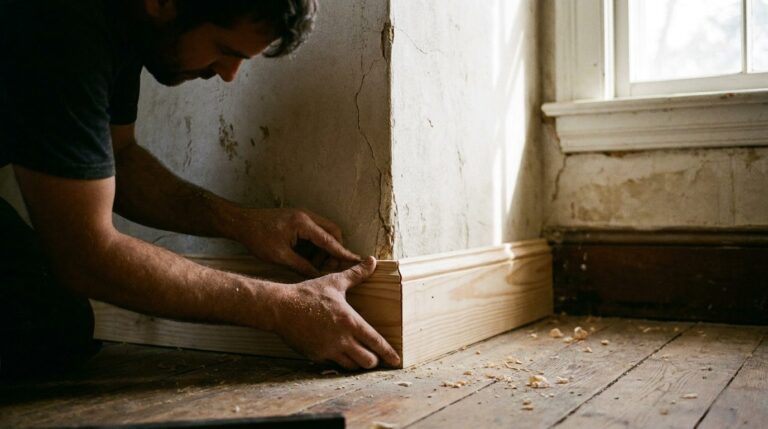 How to measure and cut baseboards without wasting wood